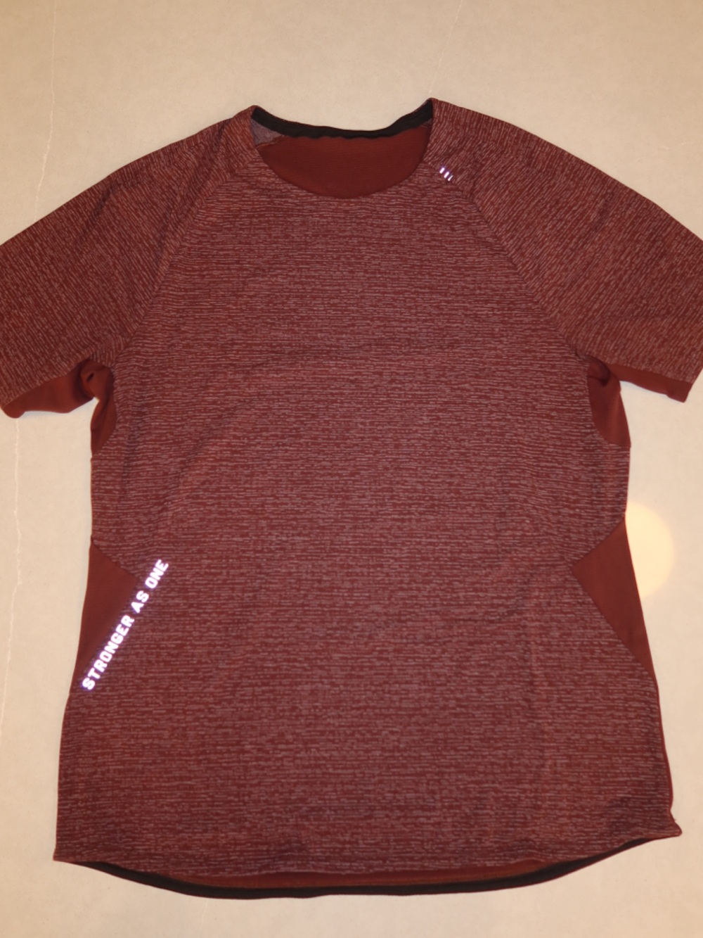 lululemon athletica Men's Maroon Heather Short-Sleeve Performance Tee